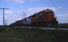 Railroad Slide - Detroit Toledo & Ironton #425 Locomotive Riga Michigan 1984
