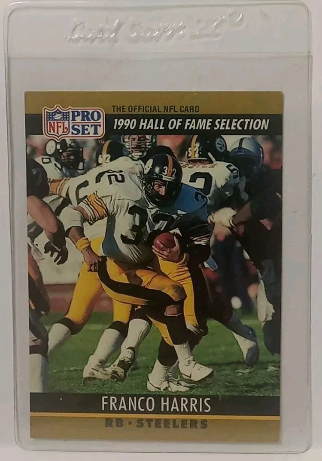 RARE Error Franco Harris 1990 Pro Set #181 Card Dan Marino On Backside Of Card - Image 3 of 4