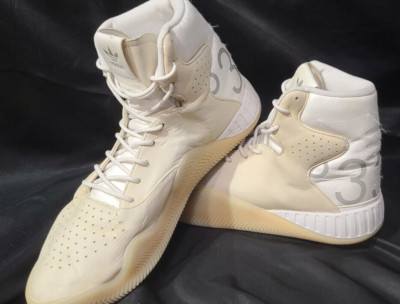  Rare  Adidas Mens Cream White Tubular Instinct Boost Trainers BB2384 Sz 13 