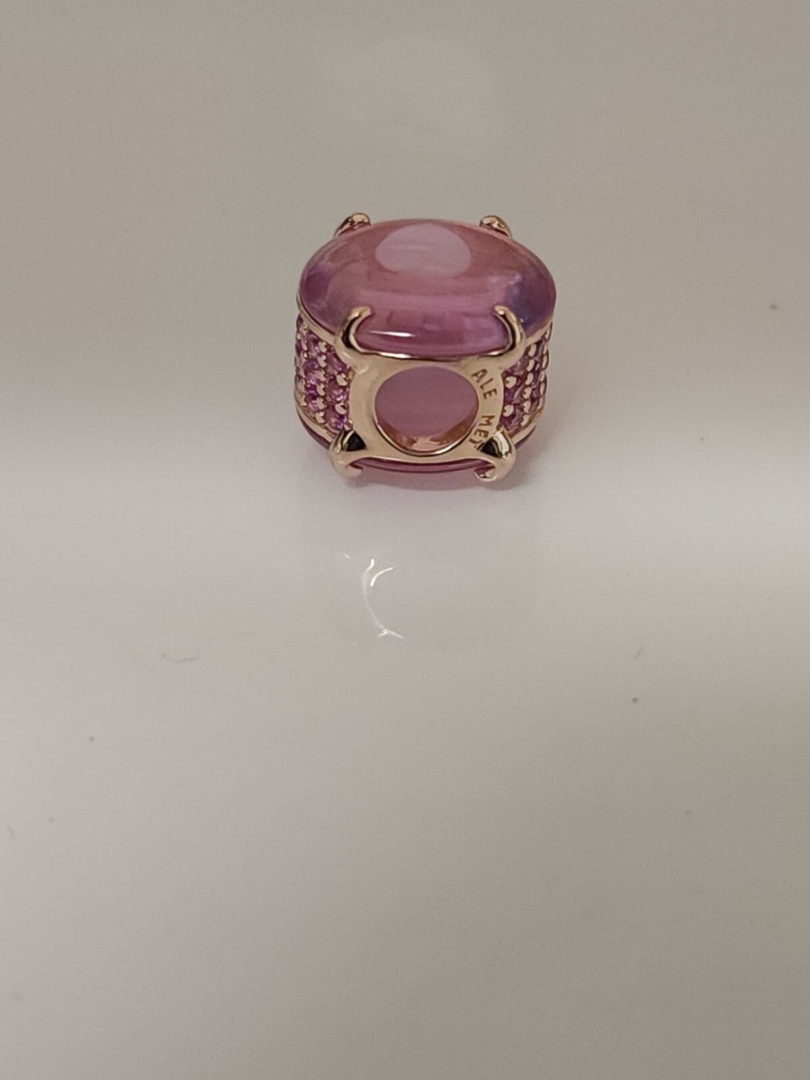 AUTHENTIC PANDORA PINK OVAL CABOCHON CHARM #789309C02 | eBay