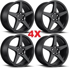 18 Staggered Wheels 5x114.3 Black Rotiform Wgr 5 18x8.5 18x9.5 R148