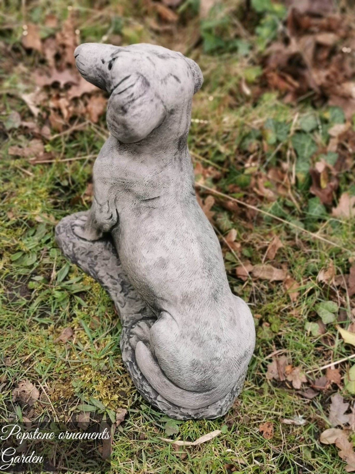 Sausage Dog Statue Highly Detailed Stone Garden Ornament Decor eBay