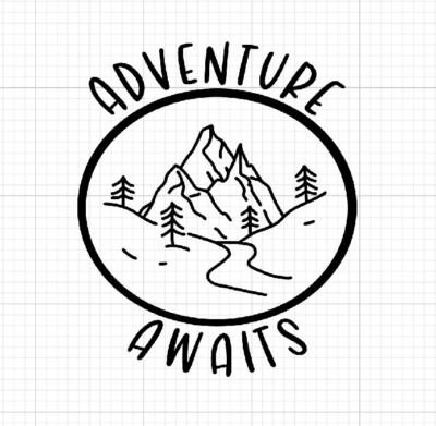Adventure awaits - Vinyl Stickers