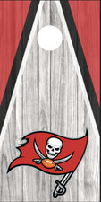 Cornhole Board Wraps Decals Vinyl Stickers Set of 2 - Tampa Bay Buccaneers