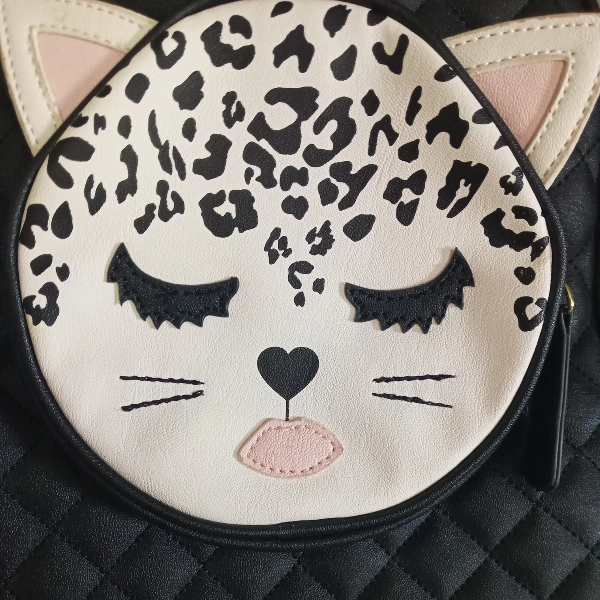 Betsey johnson shop quilted cat purse