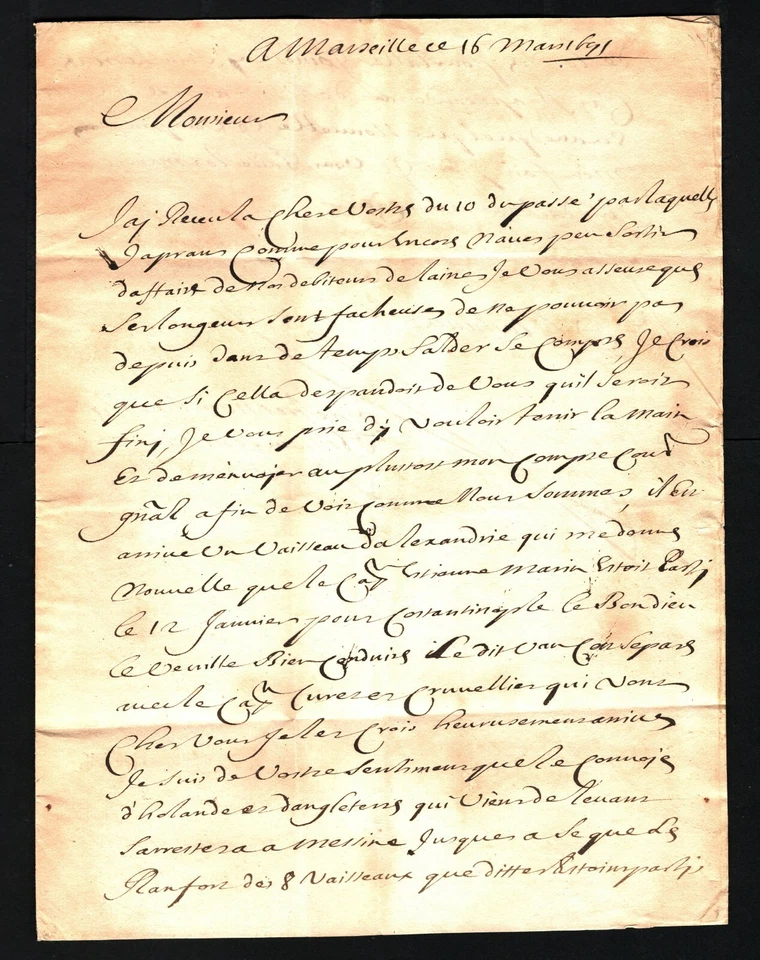 FRANCIA TEMPRANA EL ITALIA Génova REENVIADO Livorno AGENTE RESPALDO 1691 H118a Foto 3 de 4