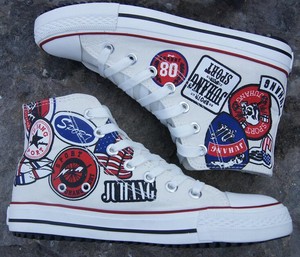 Mens-Casual-High-Top-Sneaker-Lace-up-Shoes-Ankle-Leisure-Canvas-Boots-Flat-Heel