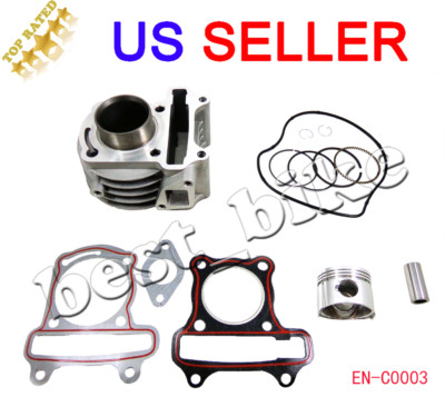 GY6 50cc Cylinder Body Piston Gasket Ring Set Kit Scooter Moped Taotao Jonway