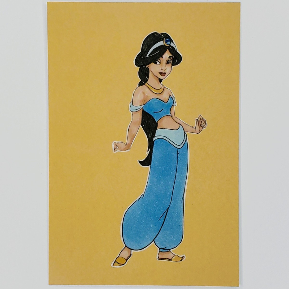 Aladdin Postcard Princess Jasmine Concept Art of Disney Jean