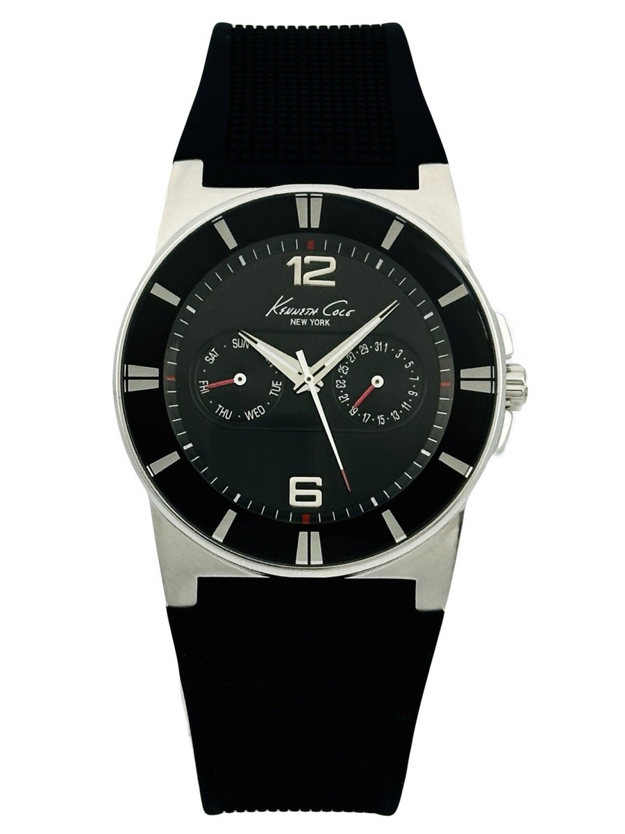 Kenneth Cole New York Men's KC1405 Multifunction Silicon Strap