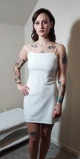 Urban Outfitters White Backless Mini Dress Size Large