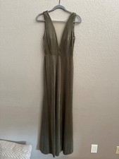 jenny yoo velvet green bridesmaids dress size 4