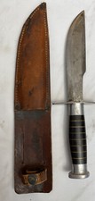Vietnam War Or Earlier Hand Made Fighting Knife Double Edge Top And Bottom
