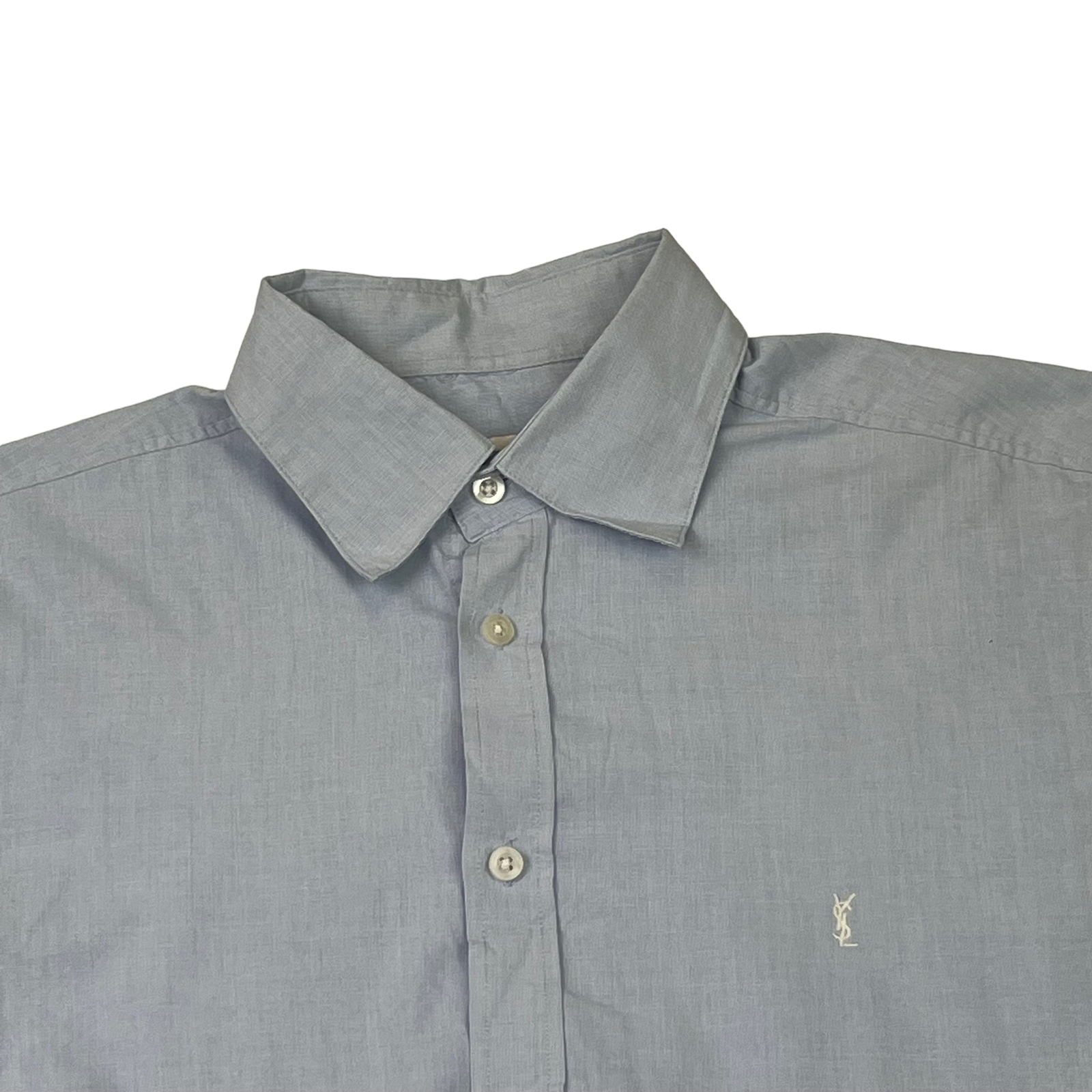 Camicia a maniche lunghe Yves Saint Laurent blu chiaro