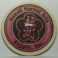 Vintage Pog / Milk Cap * Hawaii Martial Arts Supply Inc * Pink * Bin43