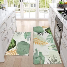 Kitchen Rugs Sets of 2 Cushioned Anti Fatigue Kitchen Mats Sets 2 Piece Kitch...