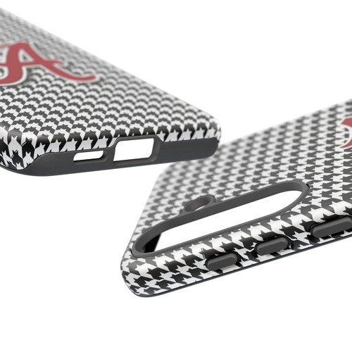 Alabama Houndstooth Phone Case, Tough Cases, College Fan Gear, Initial A - 第 179/266 張圖片