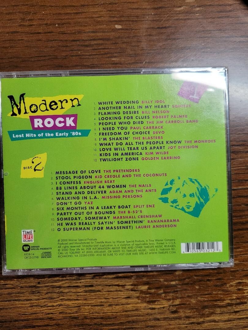 Modern Rock: Lost Hits of the Early 80s CD 2000 2 Disc Set