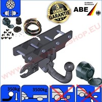 AHK & ES13 FüR Jeep Wrangler III JK Ab 2007 AnhäNgevorrichtung + E-Satz Komplett