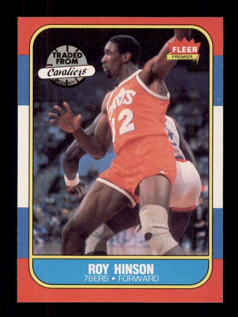 1986-87 FLEER #46 ROY HINSON PHILADELPHIA 76ERS