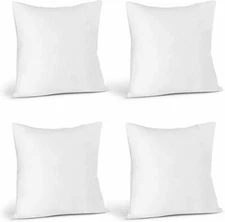 Pack of 4 Throw Pillows Insert Ultra Soft Bed & Couch Sofa Decor Utopia Bedding
