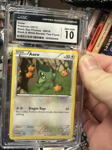 Pokemon TCG 2011 Axew Blackstar Promo BW16 CGC 10 GEM MINT  #1401032044046
