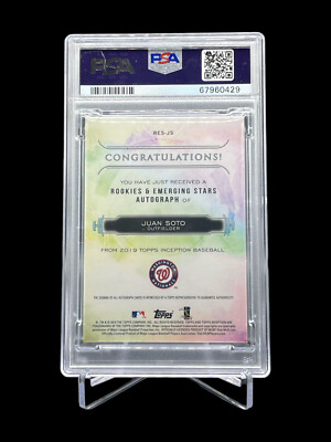 その他 Juan Soto auto psa10 topps Juan Soto Autographed 2022 Topps Stars of MLB Card Yankees