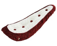 F R Original Lowrider 20" Bicycle 5-Button Polo Velour Banana Saddle Red/White