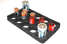Pelican foam holds 10 C 16 AA cr123 cells battery storage insert fits 1050 case