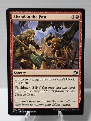 ebay mtg cards MtG Magic The Gathering x1 Abandon the Post NM MID 127/277