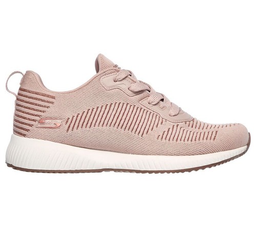 Skechers Women's BOBS Sport Squad Glam League Shoes 31347 Blush BX66 - Picture 2 of 5