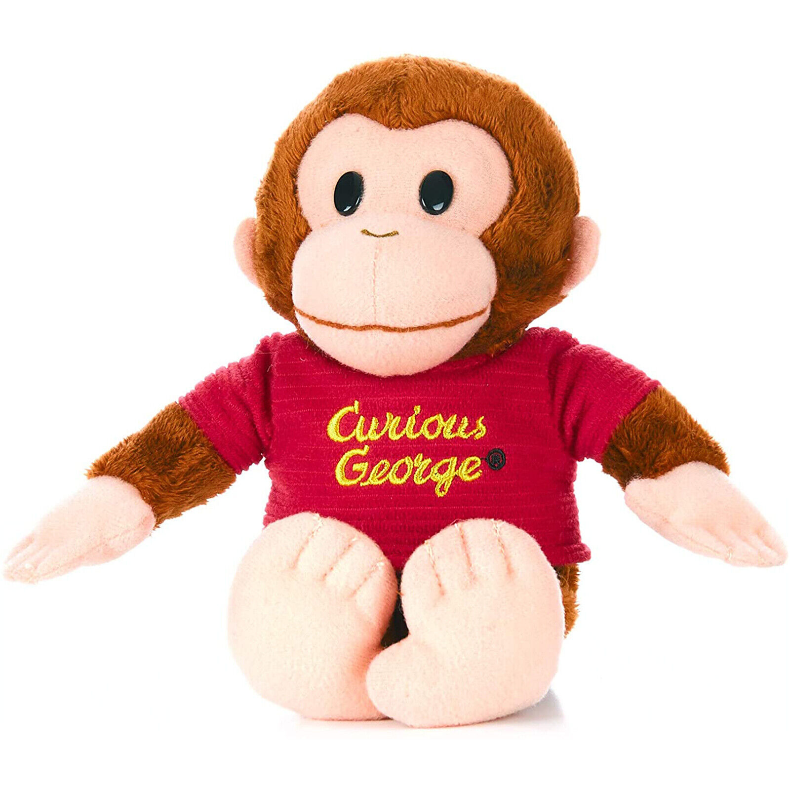 Curious George Red Shirt 8 Inch Plush Figure NEW IN STOCK Plushies TV Show
