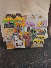 Vintage McDonald's 1993 Batman Animated Series Happy Meal Box- Set Of 2- Unused