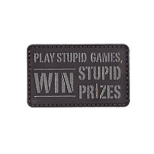 5ive Star Gear "Stupid Games Quote Morale Patch, One Size, Multi-Colored