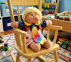 1986 Signed Xavier Roberts 18 in. Cabbage Patch Kid in Circus Clown Outfit