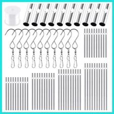 61Pcs Wind Chime Kit Including 50Pcs 11.5cm 10cm 9cm 8cm 7cm Wind Chime Tubes...