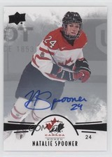 2016 Upper Deck Team Canada Juniors Women's Black Natalie Spooner #11 Auto 0d7y