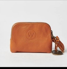 Wanderers Travel Company Card/Cash Wallet Soft Leather  Double Zipper