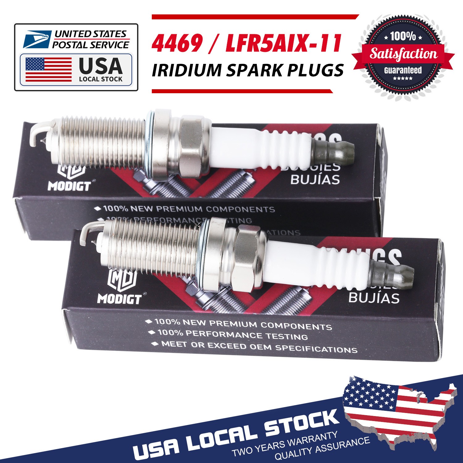 4pcs Fit NGK 4469 LFR5AIX-11 Iridium IX Spark Plugs for XP5325DP2 XP5325 VKH16