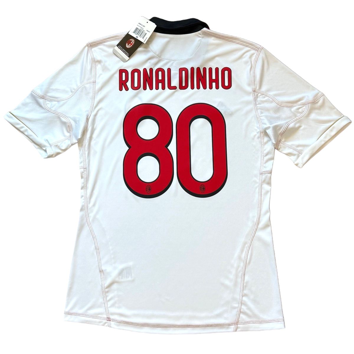 2009/10 Ac Milan Away Jersey #10 Ronaldinho Medium adidas Soccer