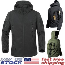 Mens Waterproof Winter Jacket Winter Warm Coat Outdoor Ski Snow Hooded Jacket US