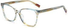 MISSONI Women's Eyeglasses MIS 0013 JUR Turquoise Horn Optical Frame 53-16-140