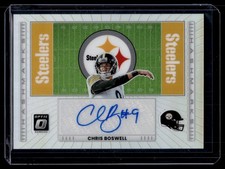 Chris Boswell 2025 Donruss Optic Hash Marks Holo Silver Prizm Auto Card #HM-CB