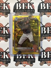 2025 Bowman Sapphire Edition Chrome Prospects Yellow /75 Onil Perez #BCP-134