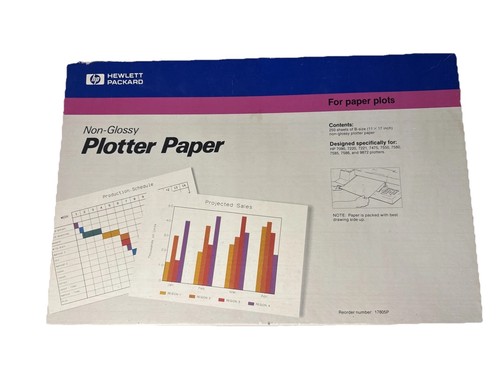 Hewlett Packard Non-Glossy Plotter Paper #17801P Size B 11x17 Open Box