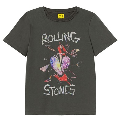 Maglia in jersey a costine Bianco/The Rolling Stones BAMBINO