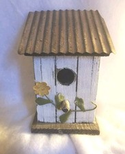 Wood And Metal Outdoor Hanging Bird Feeder-House