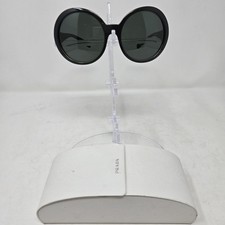 PRADA BAROQUE SUNGLASSES Green SPR 21LS 58/18 6BC-3O1 135 3N 90s Y2K Round