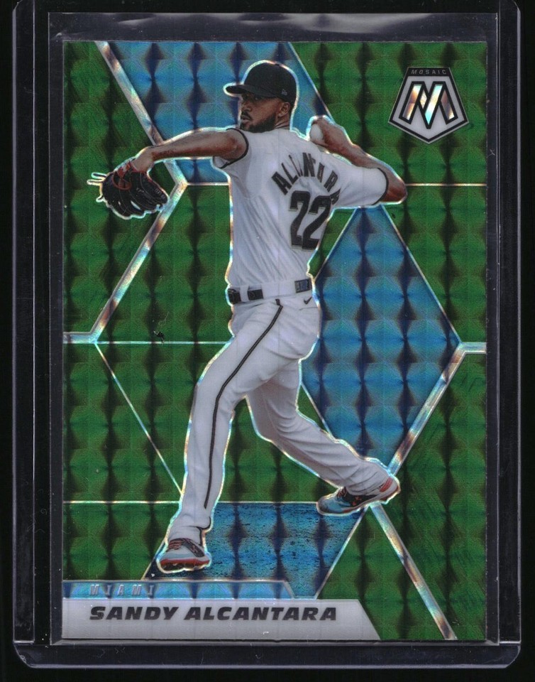 2021 Panini Mosaic #90 Sandy Alcantara Green