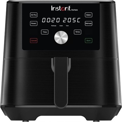 INSTANT POT Vortex 6 Plus Airfryer 4in1 Heißluftfritteuse 3,8L 1700W  schwarz